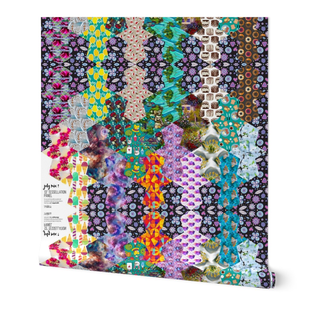 13in Tessellation Pad Panel Full Yard July Mix 1