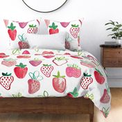 joyful abstract strawberries