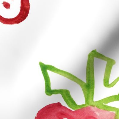 joyful abstract strawberries