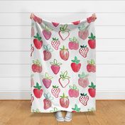 joyful abstract strawberries