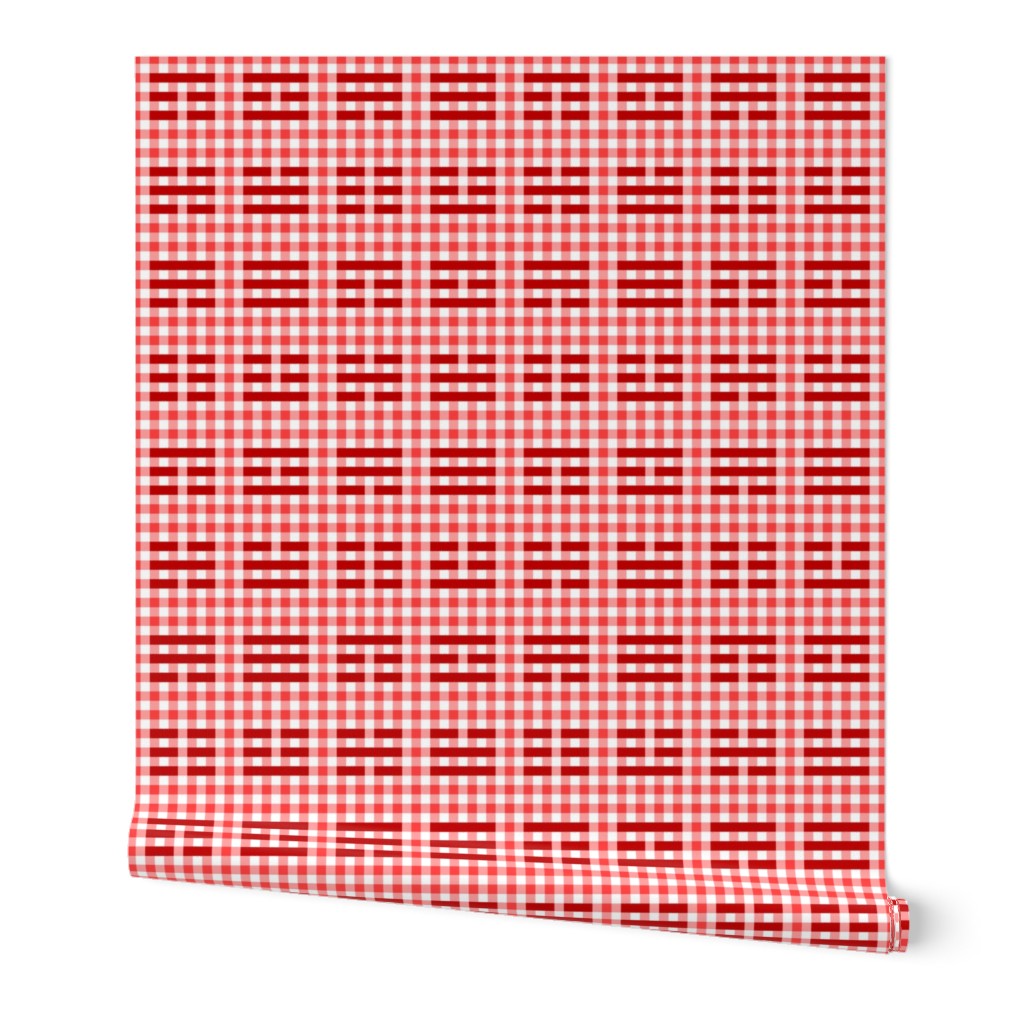 05563465 © i-ching gingham thing : red
