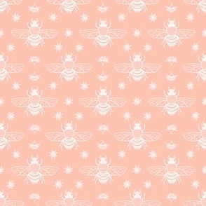 Blossom Bees Coral Peach // small