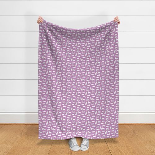 cats // purple cats autumn fall kids cute cat lady cat fabric for girls purple