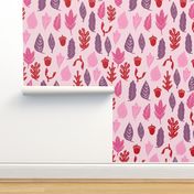 autumn leaves // autumn fall pink purple kids cute leaf oak  acorns girls autumn fall colors