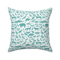 animals // block print linocut animals kids cute nursery 