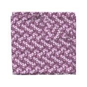 poppy // fall autumn purple flowers linocut block print nature botanical linocut fabric