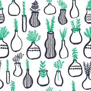 plants // planters kids hand-drawn ikea inspired herbs plant pots gardening