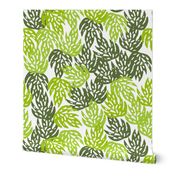 tropical palm print // palms linocut block print palm print 2017 monstera leaf leaves kids