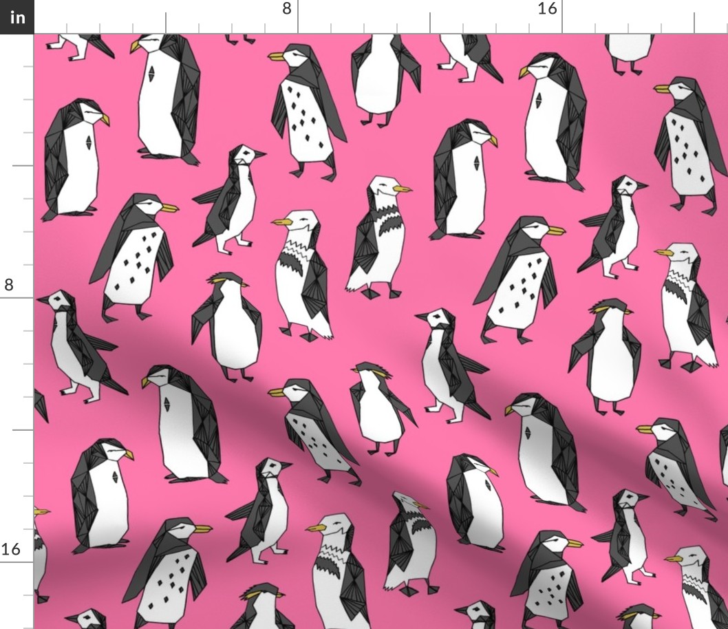 penguins // birds cute pink winter birds penguin 