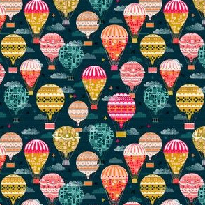 hot air balloons // smallest version retro vintage balloons