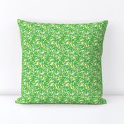 Spring Green Floral Botanical Tropical Leaves Small_Miss Chiff Designs