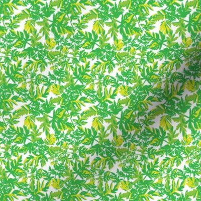 Spring Green Floral Botanical Tropical Leaves Small_Miss Chiff Designs