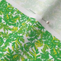 Spring Green Floral Botanical Tropical Leaves Small_Miss Chiff Designs