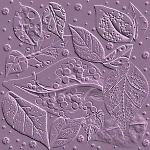linocut for a Block Print  - Lilac