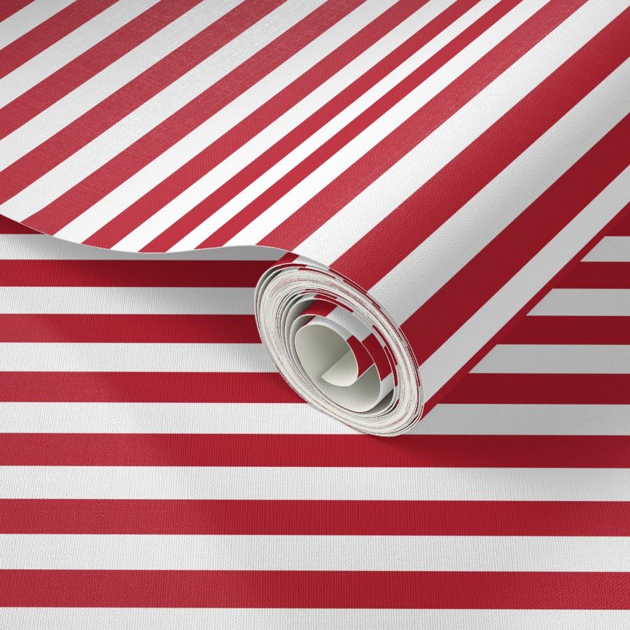 red and white stripe - 1/2"|| holiday