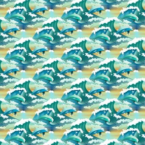 playing dolphins - small