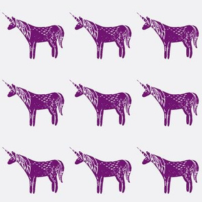 unicorn block print
