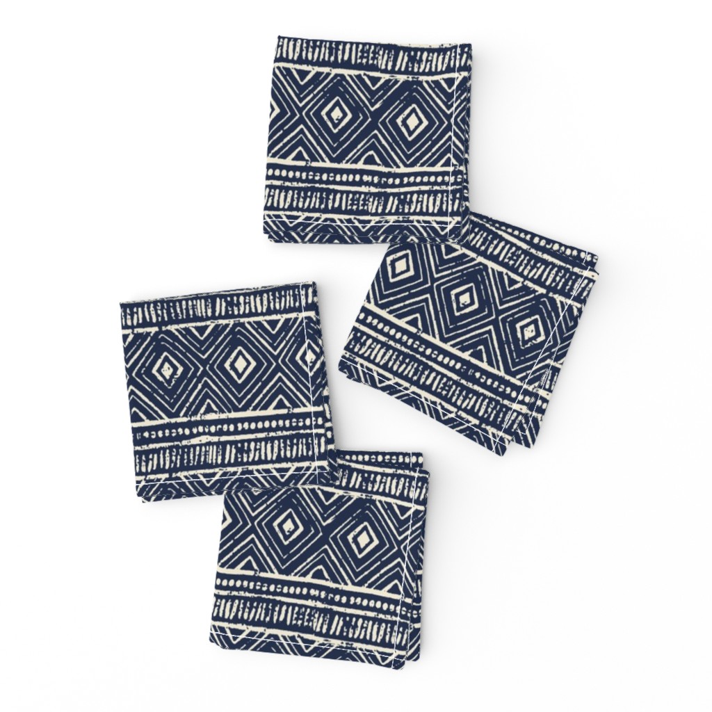 Mud Cloth // Navy & Eggshell // Extra Small