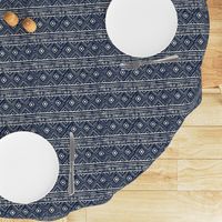 Mud Cloth // Navy & Eggshell // Extra Small