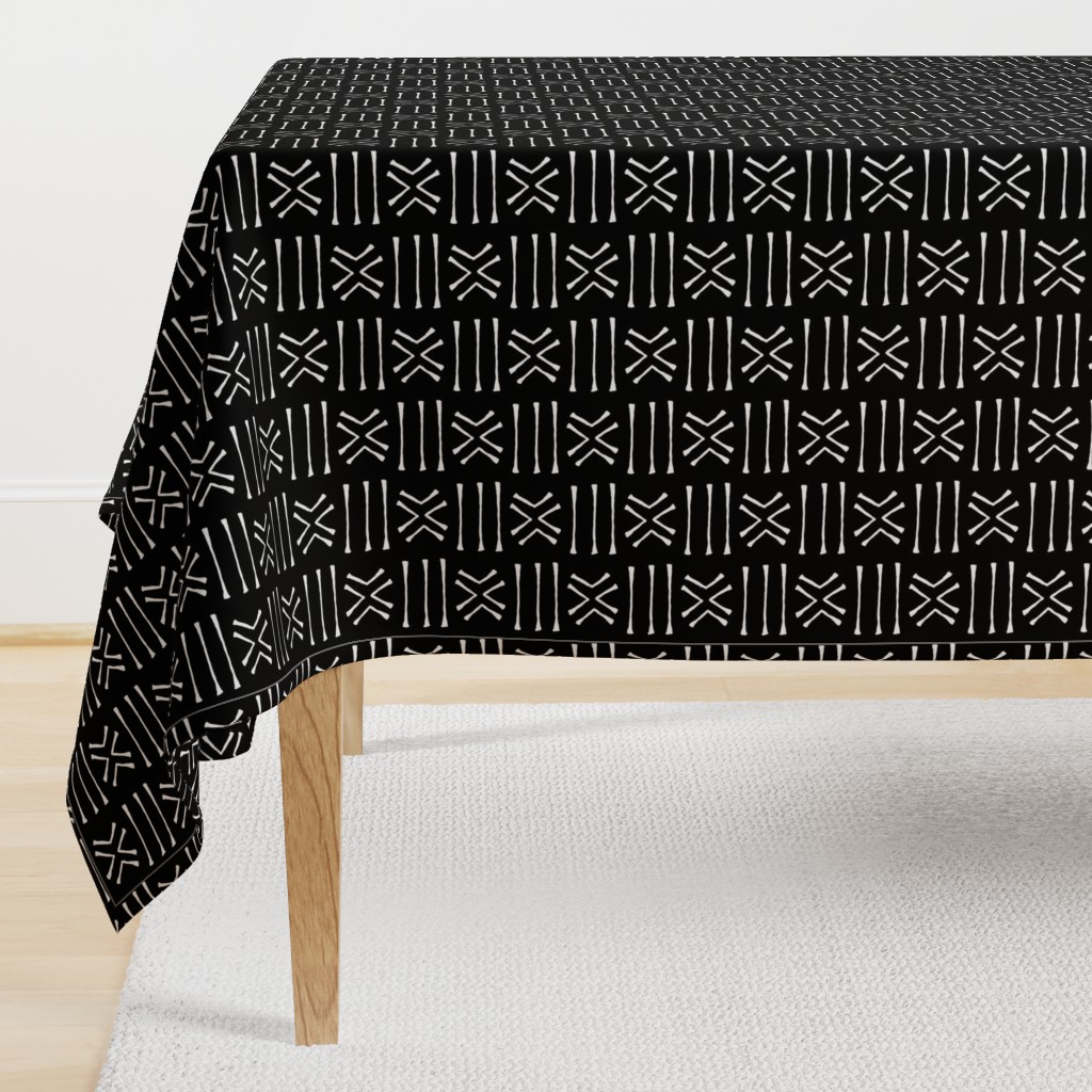 Malian Mudcloth on Black // Small