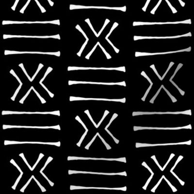 Malian Mudcloth on Black // Small