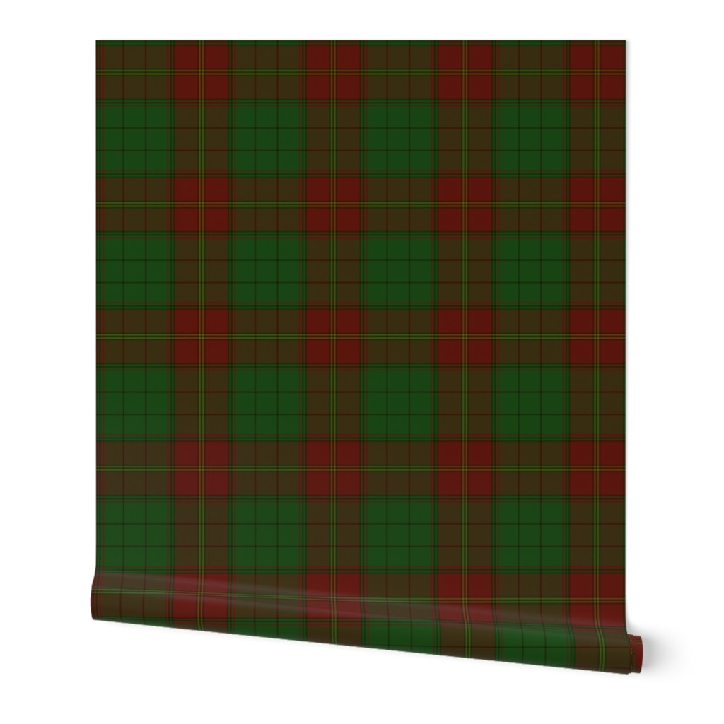 Ulster district tartan, 6" red - muted