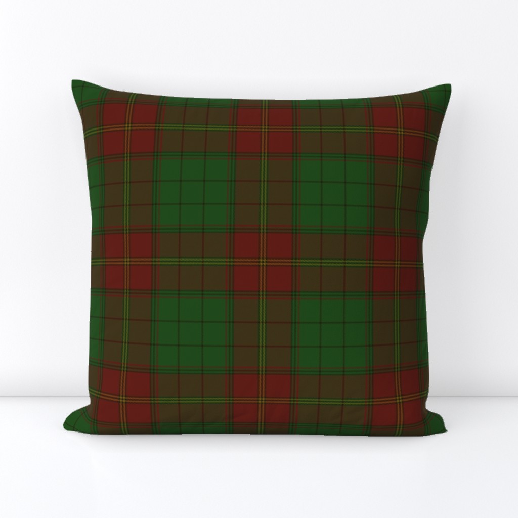 Ulster district tartan, 6" red - muted