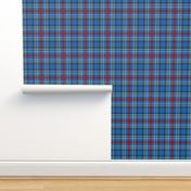 Maud, Mary 1892 tartan - 6" azure