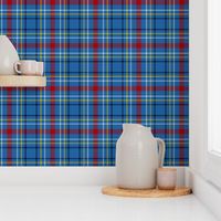 Maud, Mary 1892 tartan - 6" azure