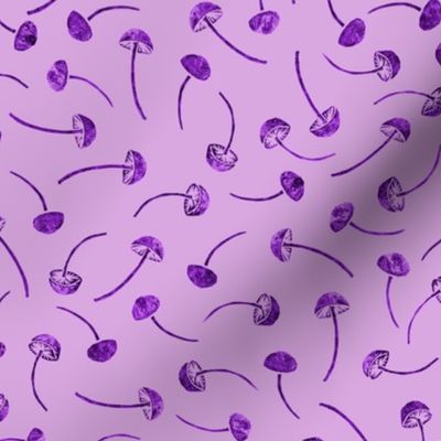 mad button mushrooms - purple