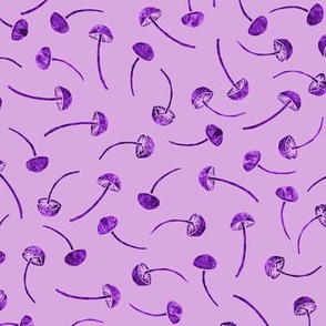 mad button mushrooms - purple