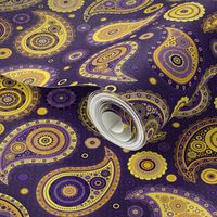 Poppin' Paisley - Purples & Golds