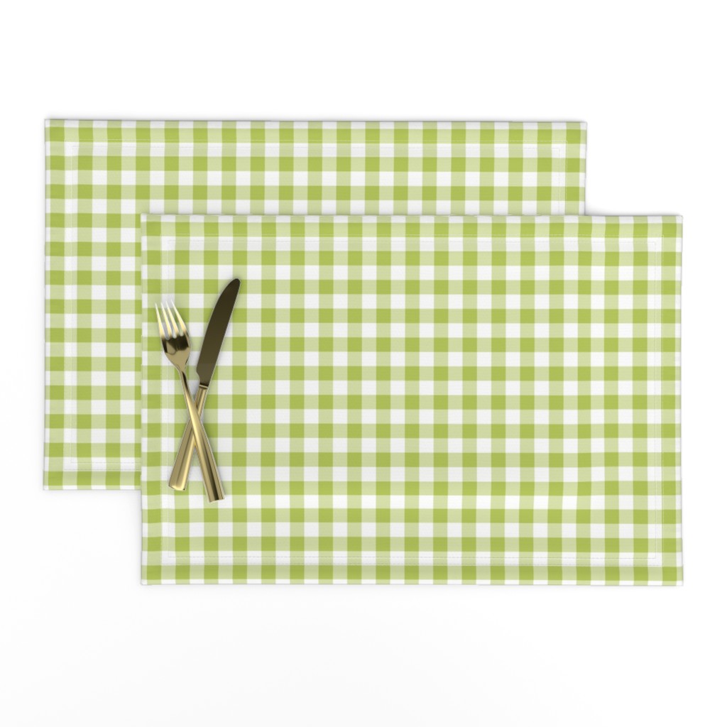 Mini Gingham Green Apple