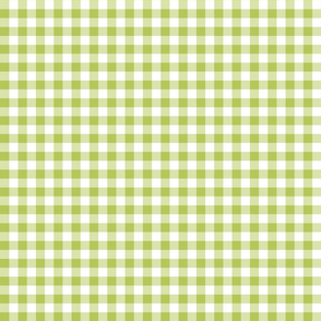 Mini Gingham Green Apple