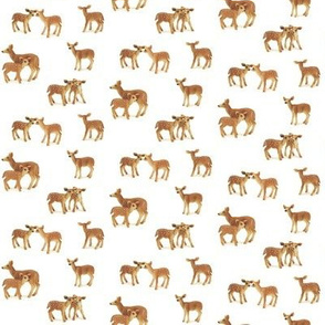 Fawn Nursery in Caramel on White, mini