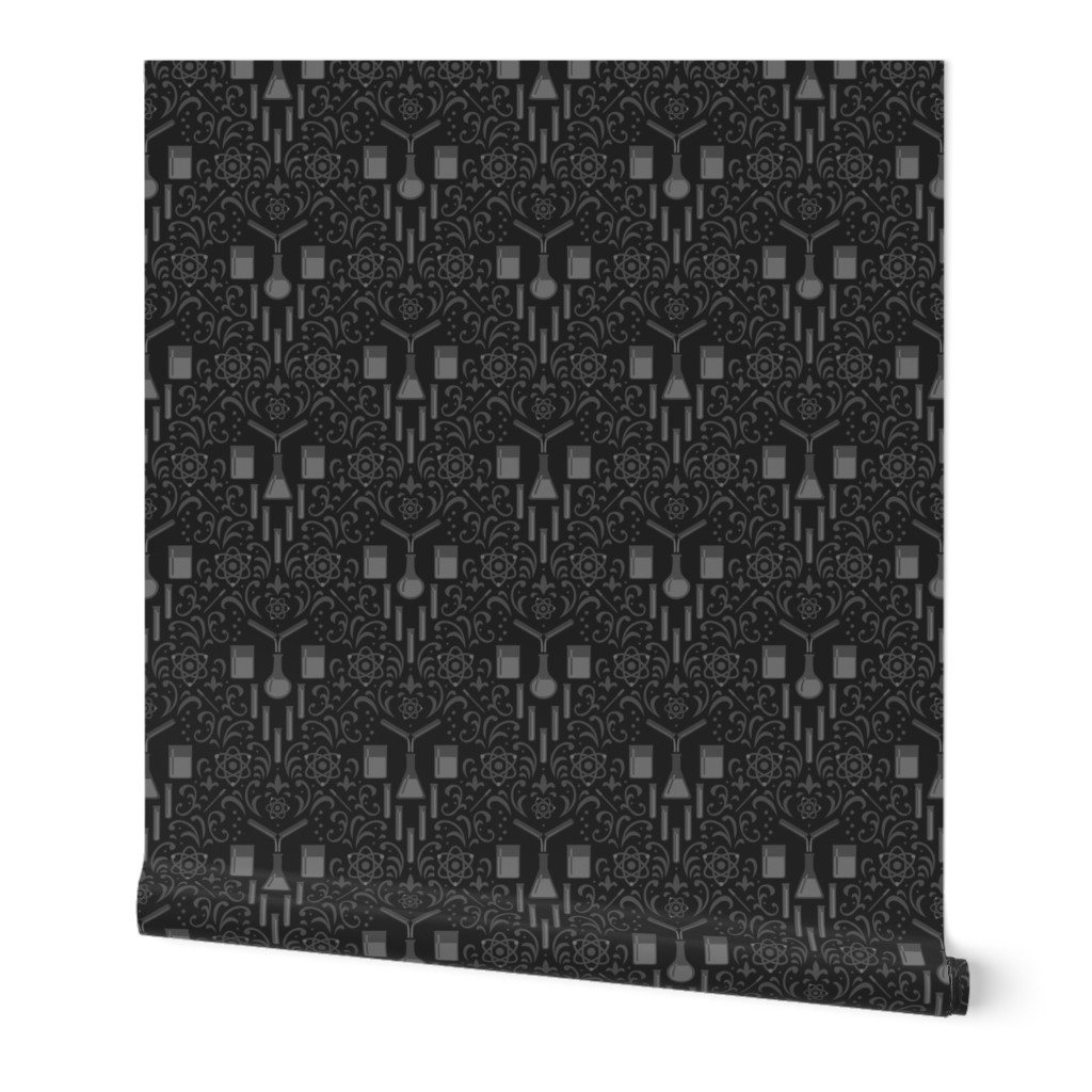 Mad Science Damask (Dark)