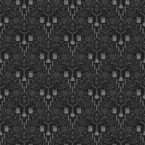 Mad Science Damask (Dark)