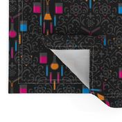Mad Science Damask (Neon)