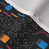 Mad Science Damask (Neon)
