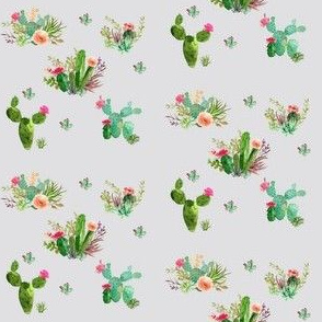 Mini Western Flowers in Gray