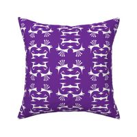 ISLAND TRIBAL PRINT 2 - Purple and White