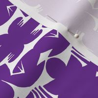 ISLAND TRIBAL PRINT 2 - Purple and White