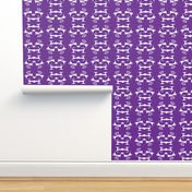 ISLAND TRIBAL PRINT 2 - Purple and White