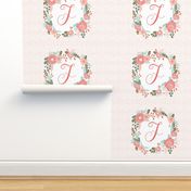 d monogram personalized flowers florals painted flowers girls sweet baby nursery