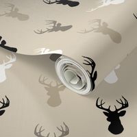 Deer - half scale - midnight woodland- 