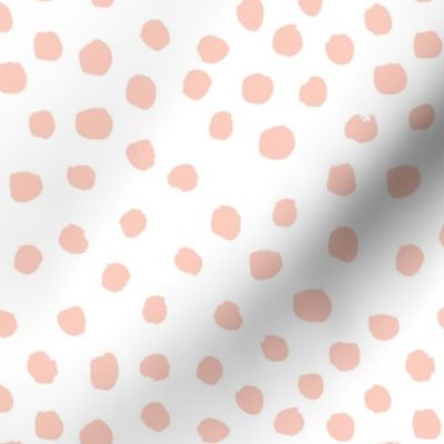 dots blush coordinate mini dots painted dots cute girls