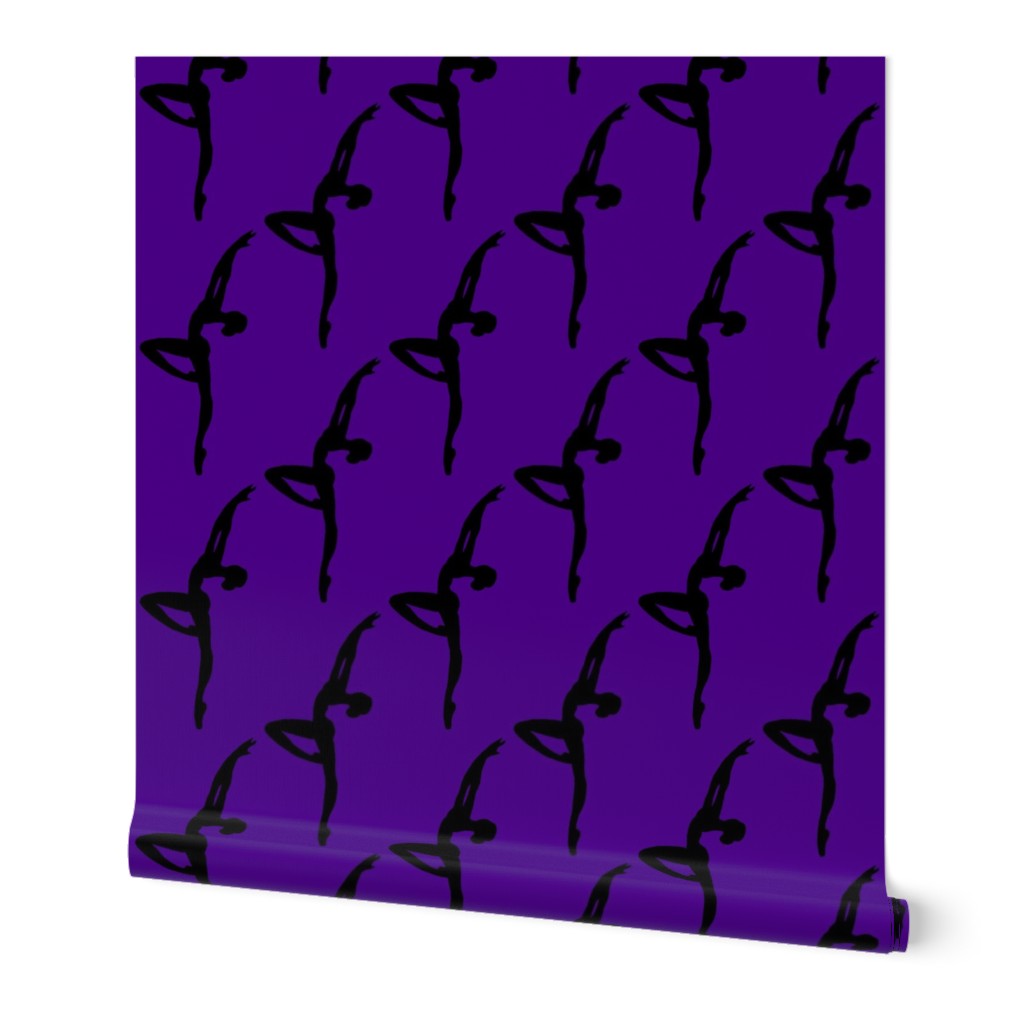 Ballet Dancer on Purple (large)