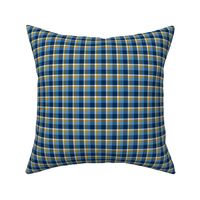 Gold and Blue Plaid