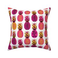 Pink Pineapples -  18 inch repeat