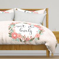 isn't she lovely blanket girls baby nursery sweet florals flowers girls 